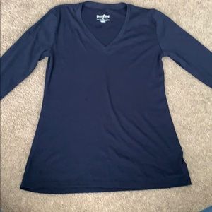 Long sleeve navy blue shirt